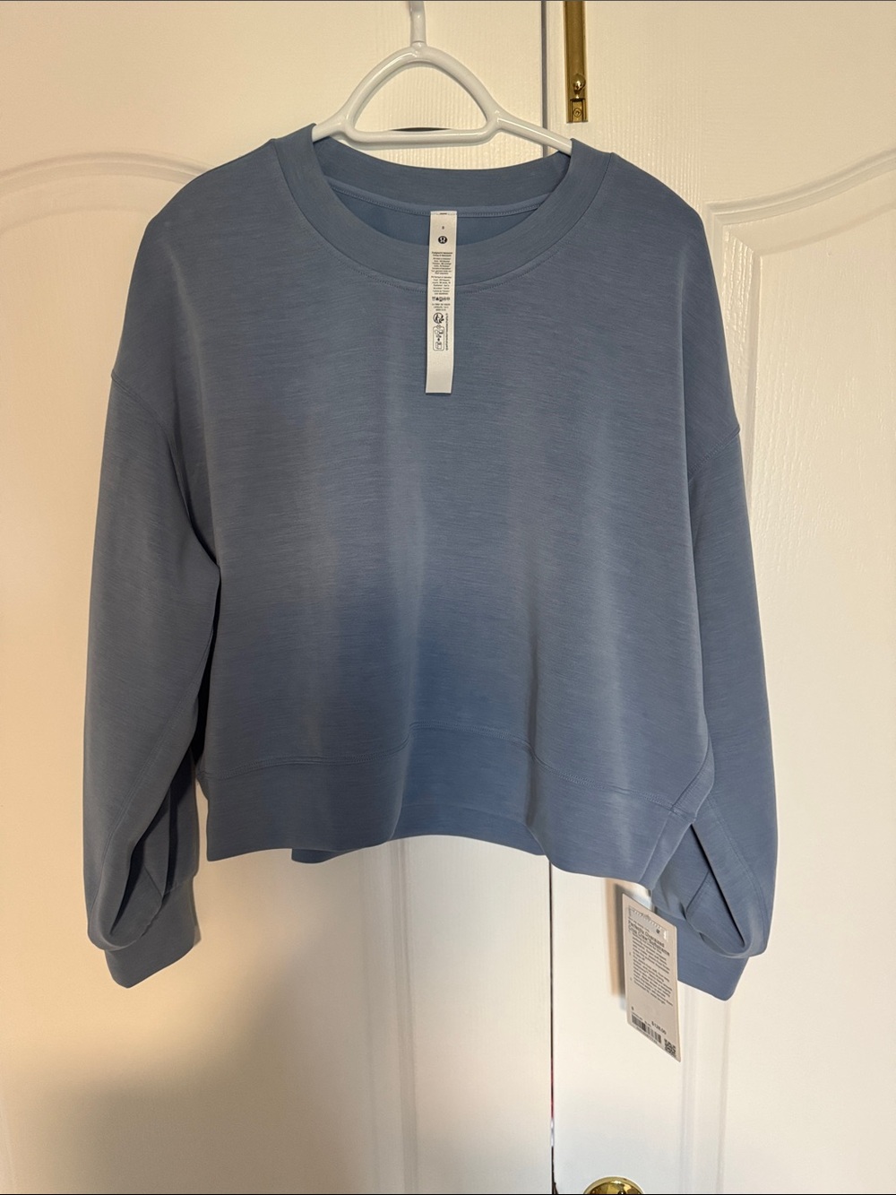 Lulu lemon cropped Crewneck Sweatshirt - Dusty Blue